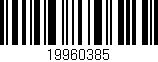 Código de barras (EAN, GTIN, SKU, ISBN): '19960385'