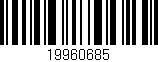 Código de barras (EAN, GTIN, SKU, ISBN): '19960685'