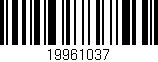 Código de barras (EAN, GTIN, SKU, ISBN): '19961037'