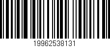 Código de barras (EAN, GTIN, SKU, ISBN): '19962538131'