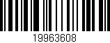Código de barras (EAN, GTIN, SKU, ISBN): '19963608'