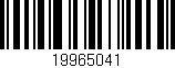 Código de barras (EAN, GTIN, SKU, ISBN): '19965041'