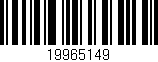 Código de barras (EAN, GTIN, SKU, ISBN): '19965149'