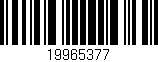 Código de barras (EAN, GTIN, SKU, ISBN): '19965377'