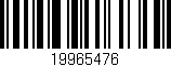 Código de barras (EAN, GTIN, SKU, ISBN): '19965476'