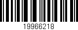 Código de barras (EAN, GTIN, SKU, ISBN): '19966218'