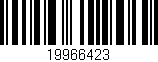 Código de barras (EAN, GTIN, SKU, ISBN): '19966423'
