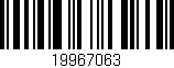 Código de barras (EAN, GTIN, SKU, ISBN): '19967063'