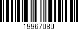 Código de barras (EAN, GTIN, SKU, ISBN): '19967080'