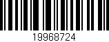 Código de barras (EAN, GTIN, SKU, ISBN): '19968724'