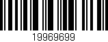 Código de barras (EAN, GTIN, SKU, ISBN): '19969699'