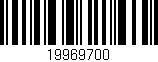 Código de barras (EAN, GTIN, SKU, ISBN): '19969700'
