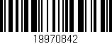 Código de barras (EAN, GTIN, SKU, ISBN): '19970842'