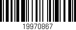 Código de barras (EAN, GTIN, SKU, ISBN): '19970867'