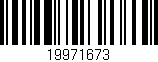 Código de barras (EAN, GTIN, SKU, ISBN): '19971673'