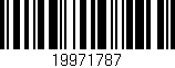 Código de barras (EAN, GTIN, SKU, ISBN): '19971787'
