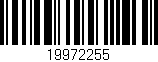 Código de barras (EAN, GTIN, SKU, ISBN): '19972255'