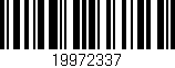 Código de barras (EAN, GTIN, SKU, ISBN): '19972337'