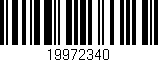 Código de barras (EAN, GTIN, SKU, ISBN): '19972340'
