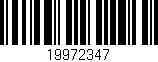 Código de barras (EAN, GTIN, SKU, ISBN): '19972347'