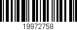 Código de barras (EAN, GTIN, SKU, ISBN): '19972758'