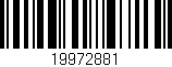 Código de barras (EAN, GTIN, SKU, ISBN): '19972881'