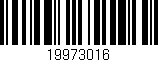 Código de barras (EAN, GTIN, SKU, ISBN): '19973016'
