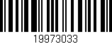 Código de barras (EAN, GTIN, SKU, ISBN): '19973033'