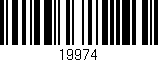 Código de barras (EAN, GTIN, SKU, ISBN): '19974'