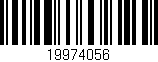 Código de barras (EAN, GTIN, SKU, ISBN): '19974056'