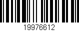 Código de barras (EAN, GTIN, SKU, ISBN): '19976612'