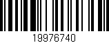 Código de barras (EAN, GTIN, SKU, ISBN): '19976740'