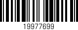 Código de barras (EAN, GTIN, SKU, ISBN): '19977699'