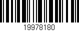 Código de barras (EAN, GTIN, SKU, ISBN): '19978180'