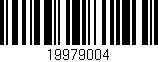 Código de barras (EAN, GTIN, SKU, ISBN): '19979004'