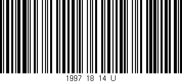 Código de barras (EAN, GTIN, SKU, ISBN): '1997_18_14_U'