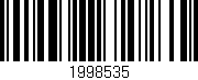 Código de barras (EAN, GTIN, SKU, ISBN): '1998535'