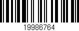 Código de barras (EAN, GTIN, SKU, ISBN): '19986764'