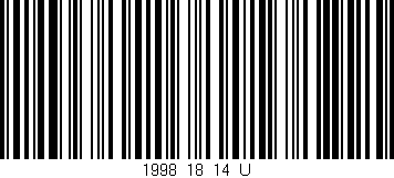 Código de barras (EAN, GTIN, SKU, ISBN): '1998_18_14_U'