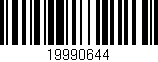 Código de barras (EAN, GTIN, SKU, ISBN): '19990644'