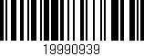 Código de barras (EAN, GTIN, SKU, ISBN): '19990939'