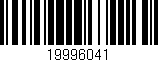 Código de barras (EAN, GTIN, SKU, ISBN): '19996041'