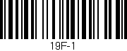 Código de barras (EAN, GTIN, SKU, ISBN): '19F-1'