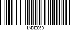 Código de barras (EAN, GTIN, SKU, ISBN): '1ADE063'