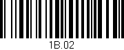 Código de barras (EAN, GTIN, SKU, ISBN): '1B.02'