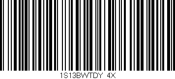 Código de barras (EAN, GTIN, SKU, ISBN): '1S13BWTDY/4X'