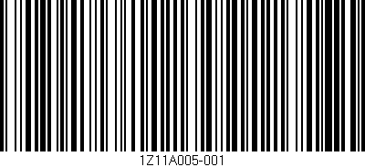 Código de barras (EAN, GTIN, SKU, ISBN): '1Z11A005-001'