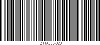 Código de barras (EAN, GTIN, SKU, ISBN): '1Z11A006-020'