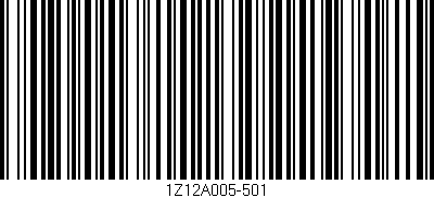 Código de barras (EAN, GTIN, SKU, ISBN): '1Z12A005-501'