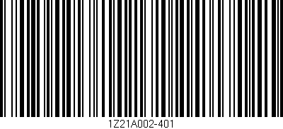 Código de barras (EAN, GTIN, SKU, ISBN): '1Z21A002-401'